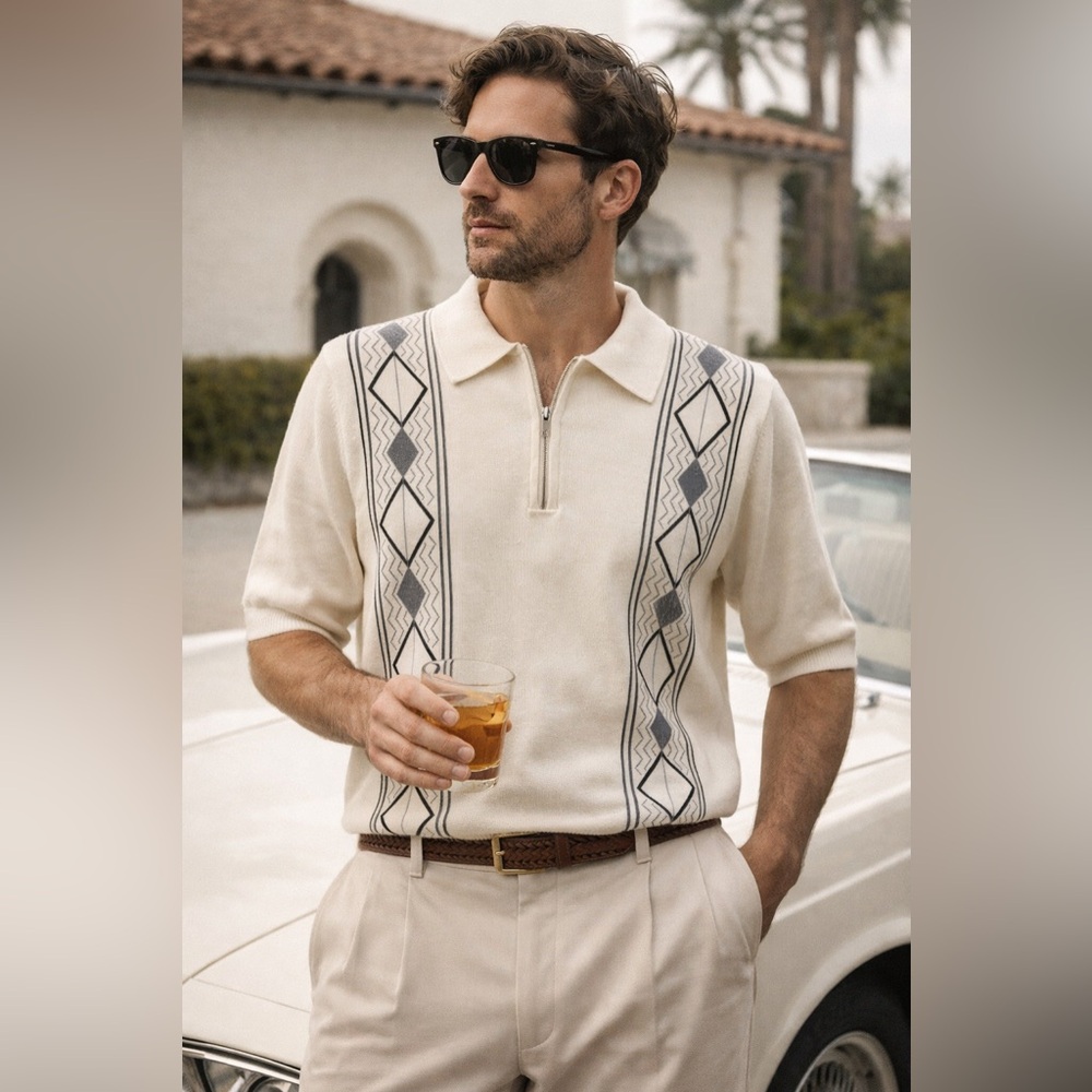 Vintage Irvine Park Old Money Knit Polo Large - Picture 4 of 5